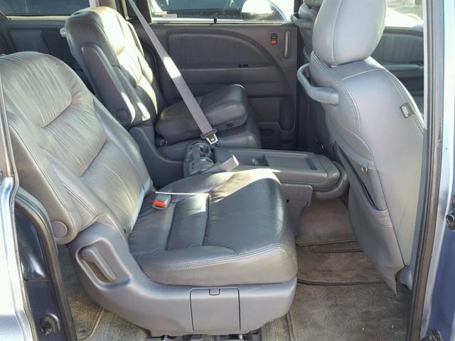 5FNRL38777B014703 - 2007 HONDA ODYSSEY EX BLUE photo 6