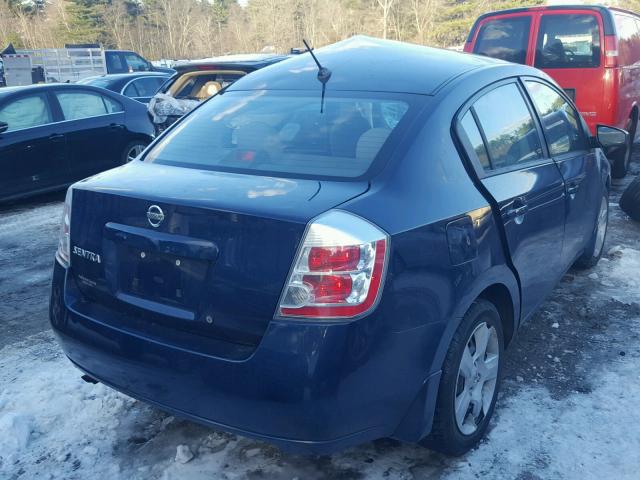 3N1AB61E08L753038 - 2008 NISSAN SENTRA 2.0 BLUE photo 4