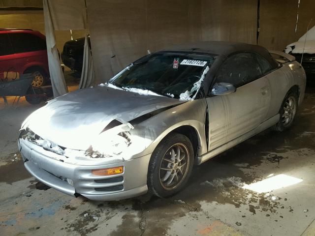 4A3AE85H41E150861 - 2001 MITSUBISHI ECLIPSE SP SILVER photo 2