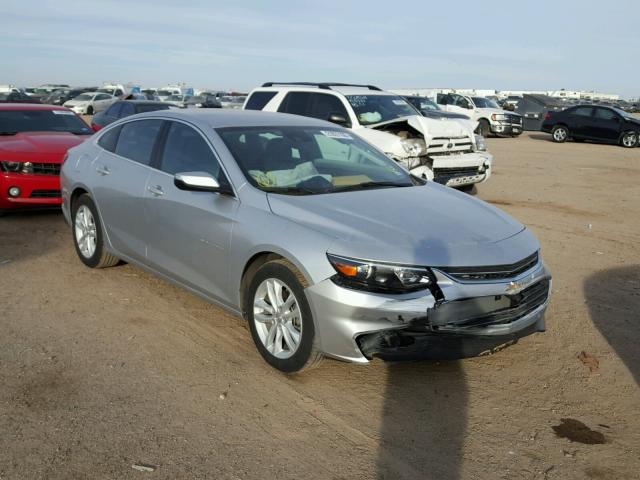 1G1ZE5ST4HF150255 - 2017 CHEVROLET MALIBU LT SILVER photo 1