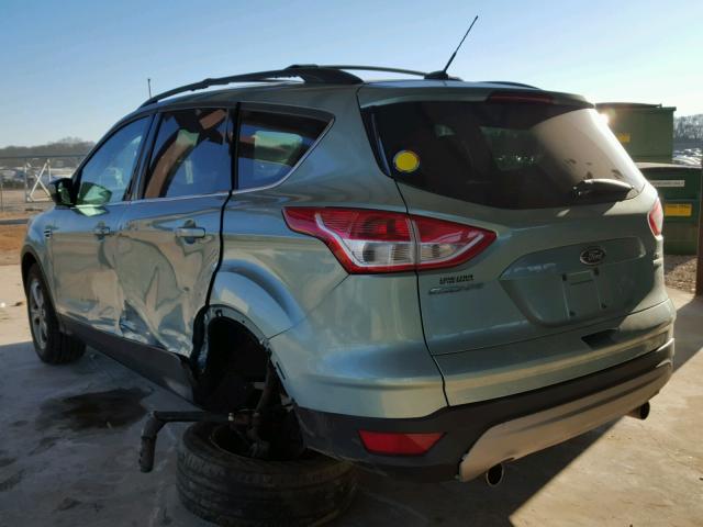 1FMCU0GX4DUB80677 - 2013 FORD ESCAPE SE GREEN photo 3