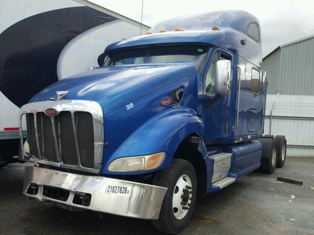 1XP7D49X74D821510 - 2004 PETERBILT 387 BLUE photo 2