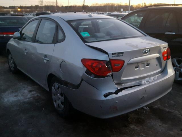 KMHDU46D18U301139 - 2008 HYUNDAI ELANTRA GL SILVER photo 3