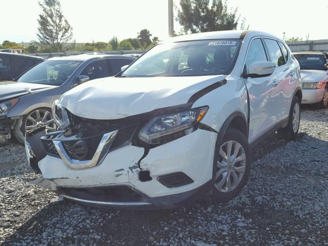 5N1AT2MT3FC837341 - 2015 NISSAN ROGUE S WHITE photo 2