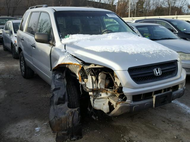 2HKYF18475H518065 - 2005 HONDA PILOT EX SILVER photo 1