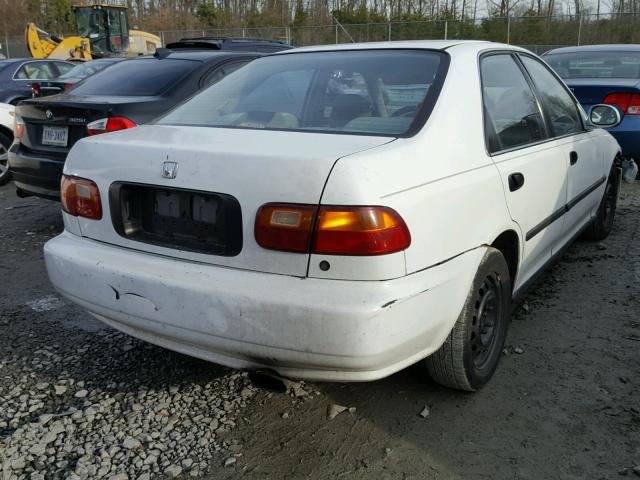 1HGEG8659SL054855 - 1995 HONDA CIVIC LX WHITE photo 4