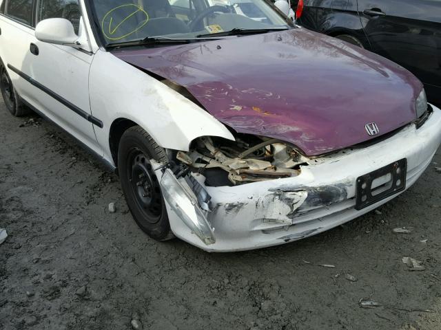 1HGEG8659SL054855 - 1995 HONDA CIVIC LX WHITE photo 9