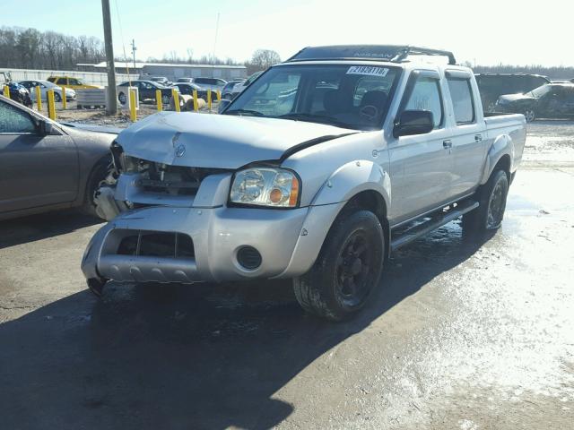 1N6ED27T34C437952 - 2004 NISSAN FRONTIER C SILVER photo 2