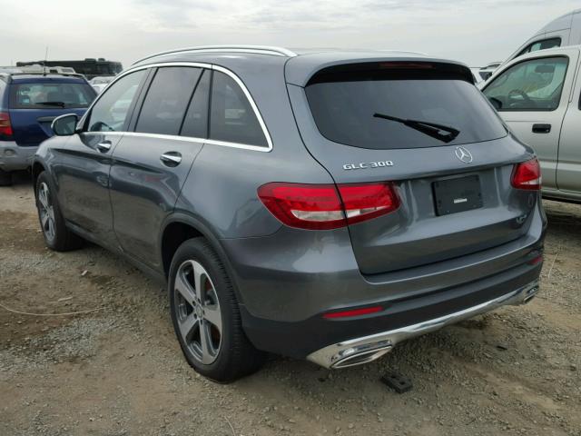 WDC0G4JB8HF185288 - 2017 MERCEDES-BENZ GLC 300 GRAY photo 3