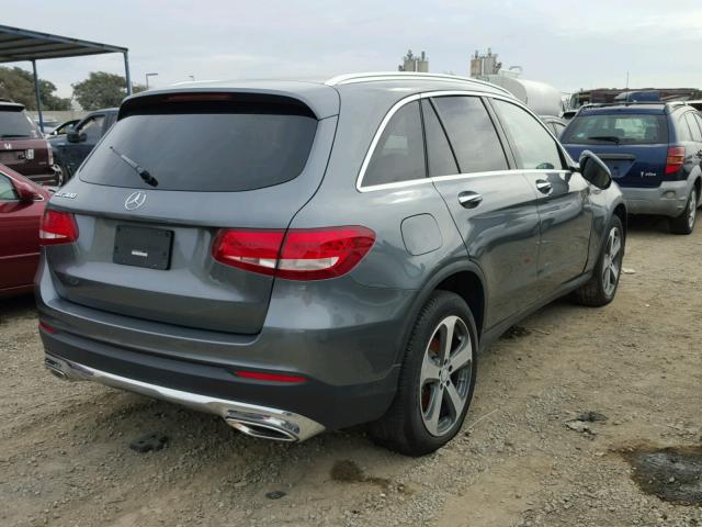 WDC0G4JB8HF185288 - 2017 MERCEDES-BENZ GLC 300 GRAY photo 4