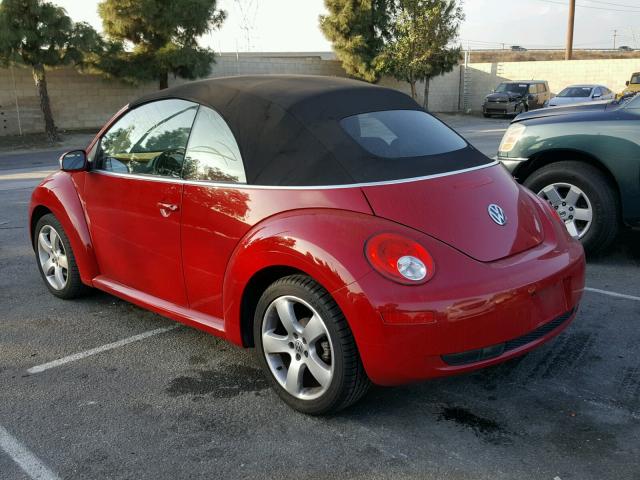 3VWSF31Y06M322198 - 2006 VOLKSWAGEN NEW BEETLE 红色 照片 3