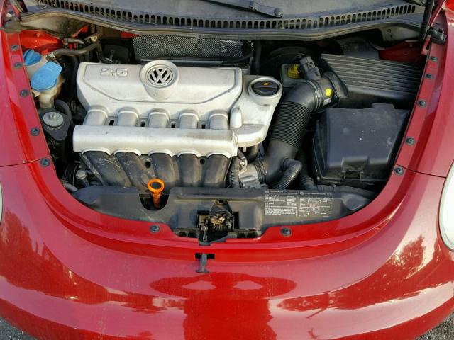 3VWSF31Y06M322198 - 2006 VOLKSWAGEN NEW BEETLE RED photo 7