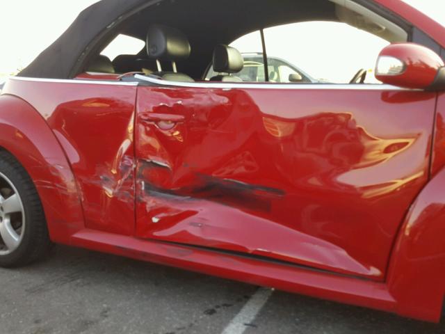 3VWSF31Y06M322198 - 2006 VOLKSWAGEN NEW BEETLE 红色 照片 9