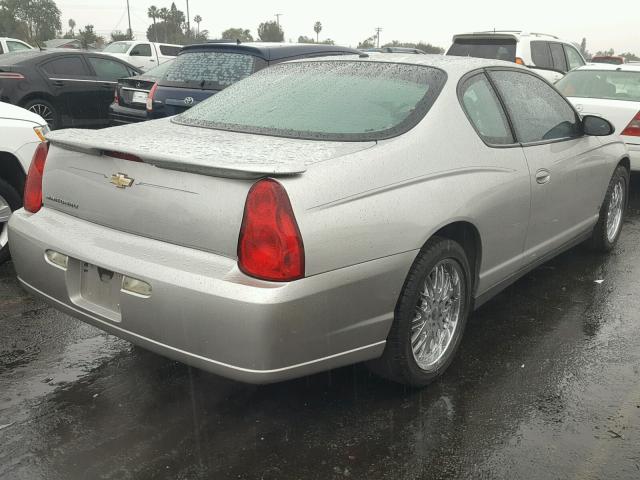 2G1WM15K969388769 - 2006 CHEVROLET MONTE CARL SILVER photo 4