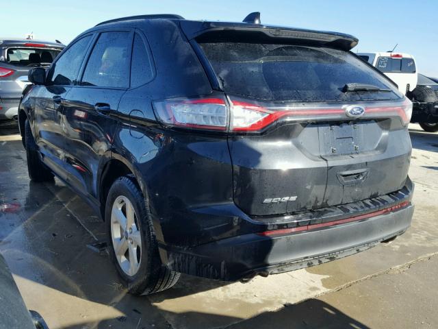 2FMTK3G84FBC32608 - 2015 FORD EDGE SE BLACK photo 3