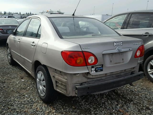 1NXBR32E83Z131873 - 2003 TOYOTA COROLLA CE TAN photo 3