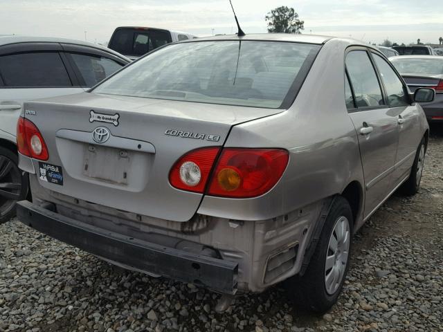 1NXBR32E83Z131873 - 2003 TOYOTA COROLLA CE TAN photo 4