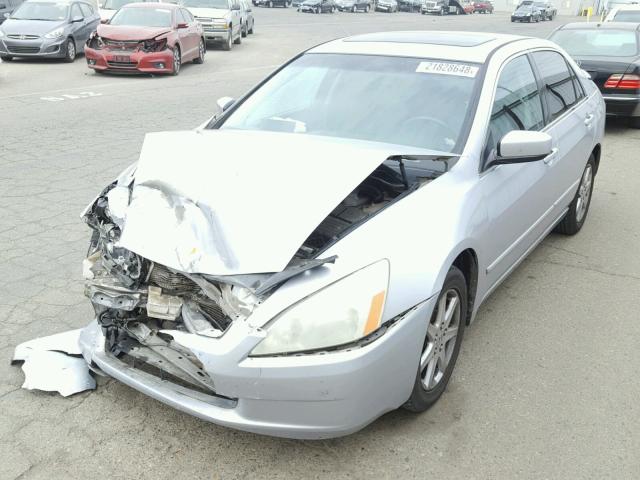 1HGCM66554A048523 - 2004 HONDA ACCORD EX SILVER photo 2