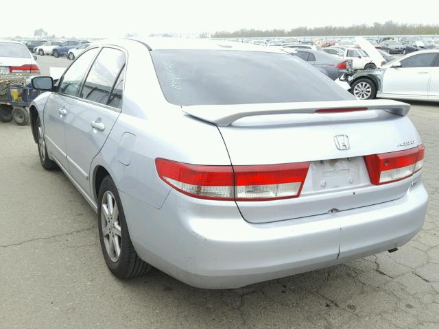 1HGCM66554A048523 - 2004 HONDA ACCORD EX SILVER photo 3