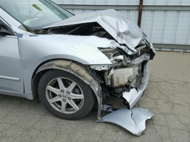 1HGCM66554A048523 - 2004 HONDA ACCORD EX SILVER photo 9