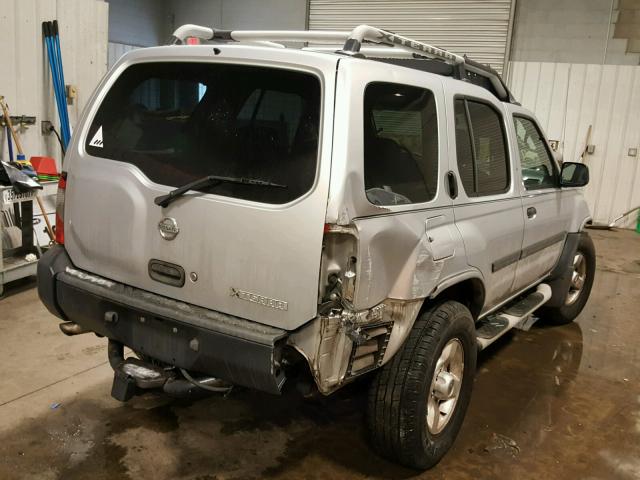 5N1ED28T74C632319 - 2004 NISSAN XTERRA XE GRAY photo 4