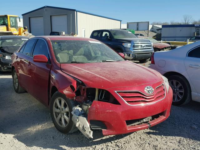 4T1BF3EK0BU720635 - 2011 TOYOTA CAMRY BASE RED photo 1