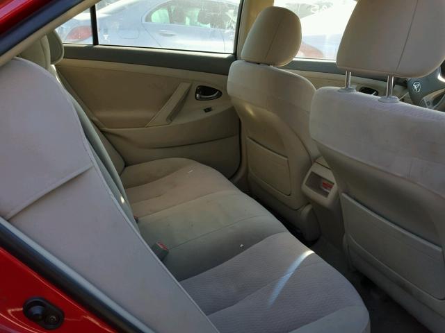 4T1BF3EK0BU720635 - 2011 TOYOTA CAMRY BASE RED photo 6