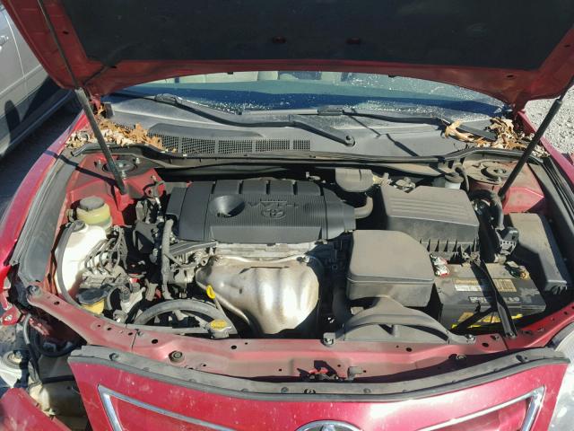 4T1BF3EK0BU720635 - 2011 TOYOTA CAMRY BASE RED photo 7