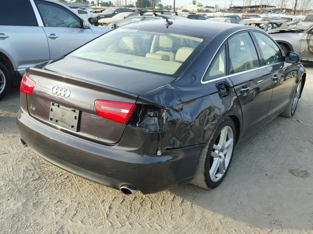 WAUGFAFC2EN023470 - 2014 AUDI A6 PREMIUM GRAY photo 4