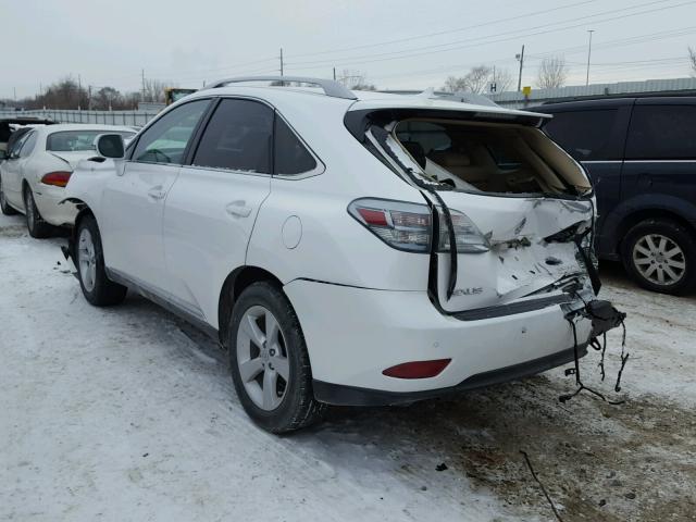 2T2BK1BA6AC044327 - 2010 LEXUS RX 350 WHITE photo 3