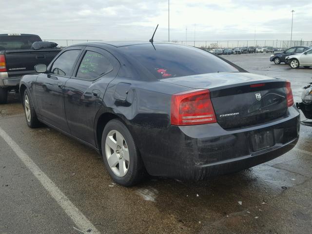 2B3KA43RX8H153596 - 2008 DODGE CHARGER BLACK photo 3