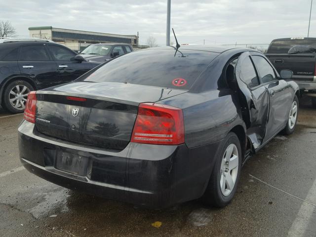 2B3KA43RX8H153596 - 2008 DODGE CHARGER BLACK photo 4