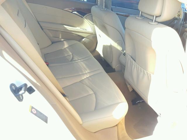 WDBUF56X29B438455 - 2009 MERCEDES-BENZ E 350 CREAM photo 6