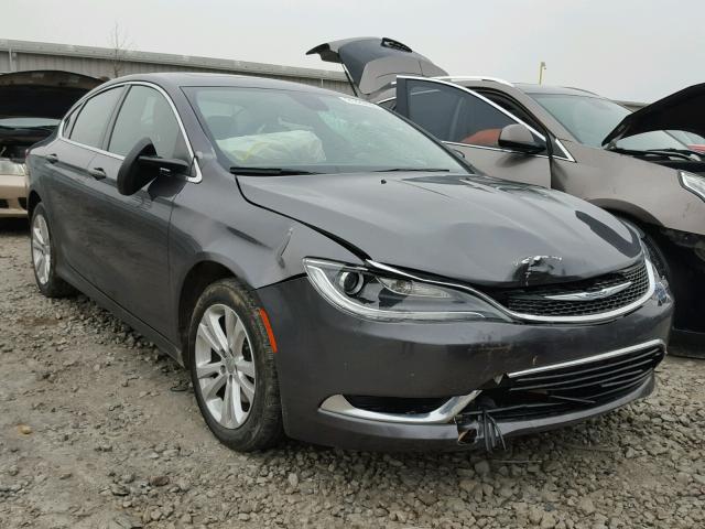 1C3CCCAB3GN170263 - 2016 CHRYSLER 200 LIMITE GRAY photo 1