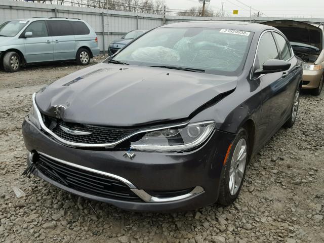 1C3CCCAB3GN170263 - 2016 CHRYSLER 200 LIMITE GRAY photo 2