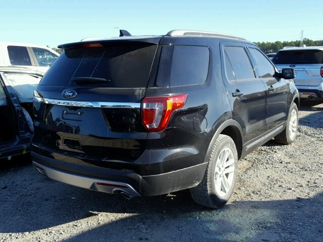 1FM5K7D83HGD20873 - 2017 FORD EXPLORER X BLACK photo 4