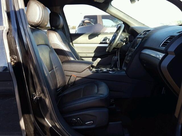 1FM5K7D83HGD20873 - 2017 FORD EXPLORER X BLACK photo 5