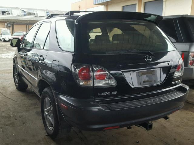 JTJHF10UX10176336 - 2001 LEXUS RX 300 BLACK photo 3