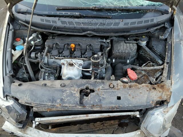 2HGFG119X8H510986 - 2008 HONDA CIVIC EXL SILVER photo 7