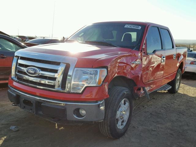 1FTFW1EF8BKD05720 - 2011 FORD F150 SUPER RED photo 2