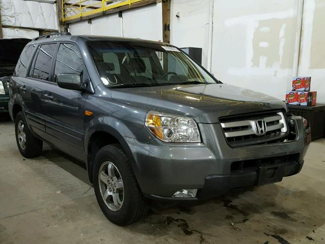 5FNYF28628B029230 - 2008 HONDA PILOT EXL GRAY photo 1