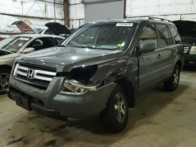 5FNYF28628B029230 - 2008 HONDA PILOT EXL GRAY photo 2