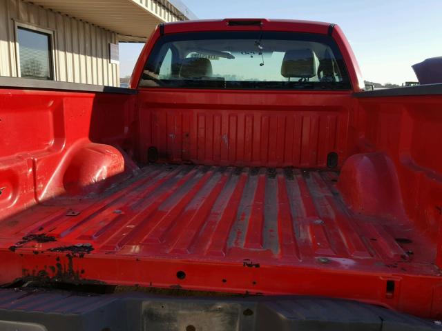 1FTRF12W49KA96889 - 2009 FORD F150 RED photo 6