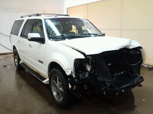 1FMFK20587LA08508 - 2007 FORD EXPEDITION WHITE photo 1