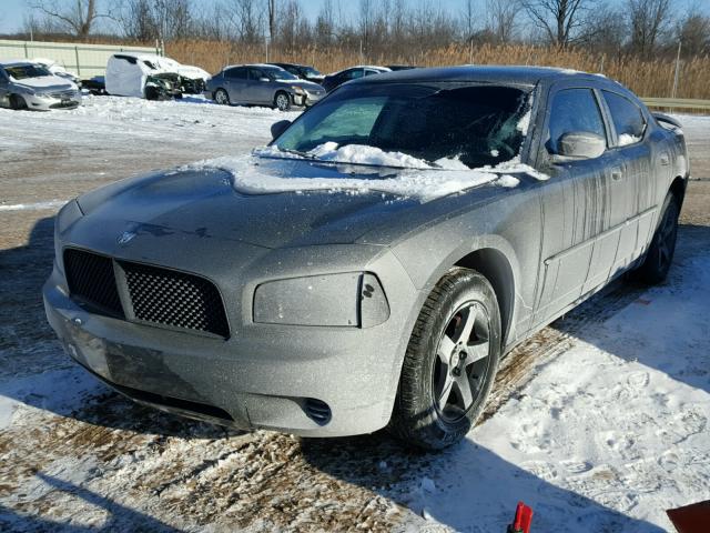 2B3KA43G08H190140 - 2008 DODGE CHARGER GRAY photo 2