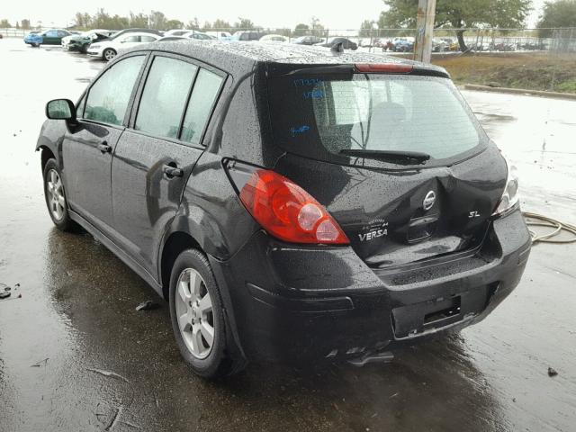 3N1BC13EX9L377273 - 2009 NISSAN VERSA S BLACK photo 3