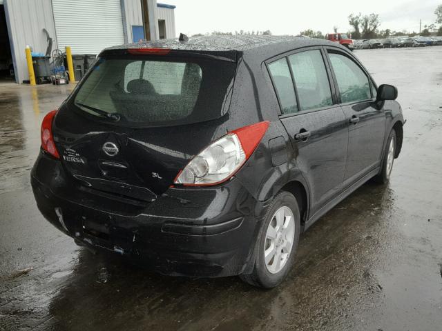 3N1BC13EX9L377273 - 2009 NISSAN VERSA S BLACK photo 4