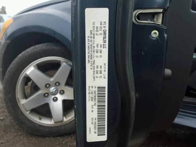 1B3HE78K88D617462 - 2008 DODGE CALIBER R/ GRAY photo 10