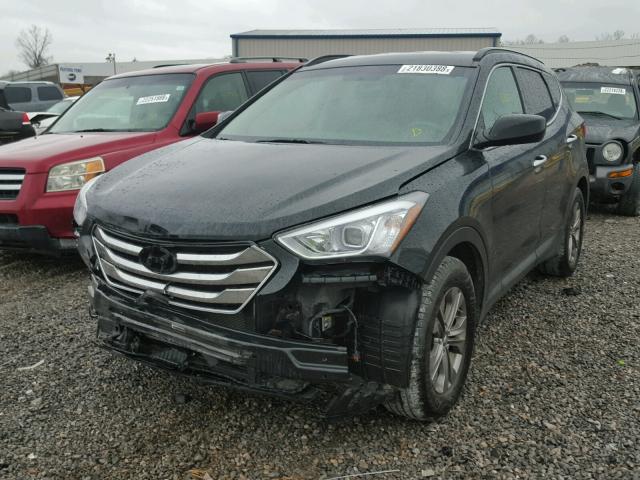 5XYZU3LB6FG260299 - 2015 HYUNDAI SANTA FE S BLACK photo 2