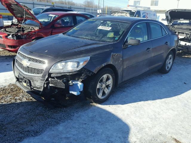 1G11B5SA8DF257257 - 2013 CHEVROLET MALIBU LS BROWN photo 2